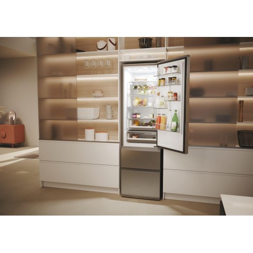 Kølefryseskab Haier 3D 60 Serie 5 HTW5620DNMG, 414 l, D, sølv