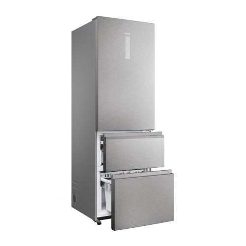 Kølefryseskab Haier 3D 60 Serie 5 HTW5620DNMG, 414 l, D, sølv