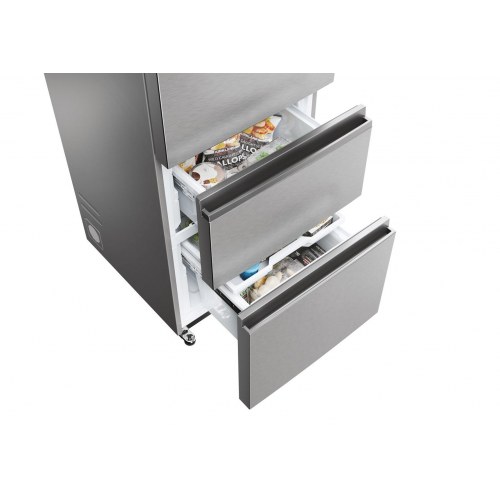 Kølefryseskab Haier 3D 60 Serie 5 HTW5620DNMG, 414 l, D, sølv