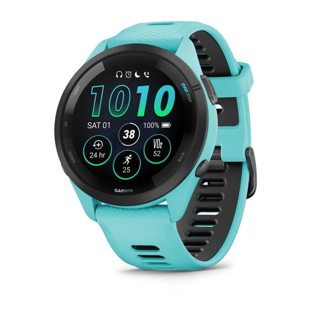 Sportsur Garmin Forerunner 265 - 46 mm AMOLED, GPS, Wi‑Fi - sort/blå