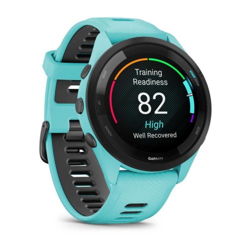 Sportsur Garmin Forerunner 265 - 46 mm AMOLED, GPS, Wi‑Fi - sort/blå