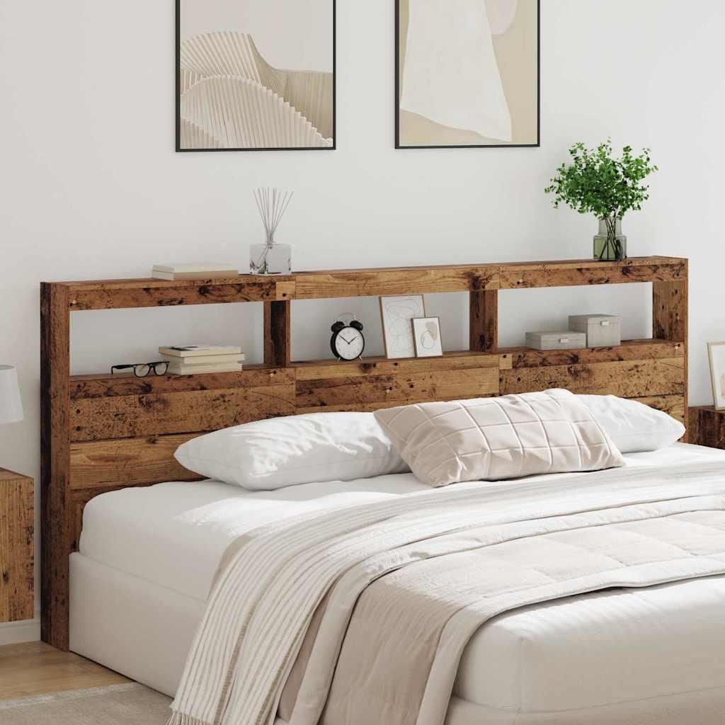 Hovedgærde Gammelt træ 220 x 17 x 102 cm Konstrueret træ