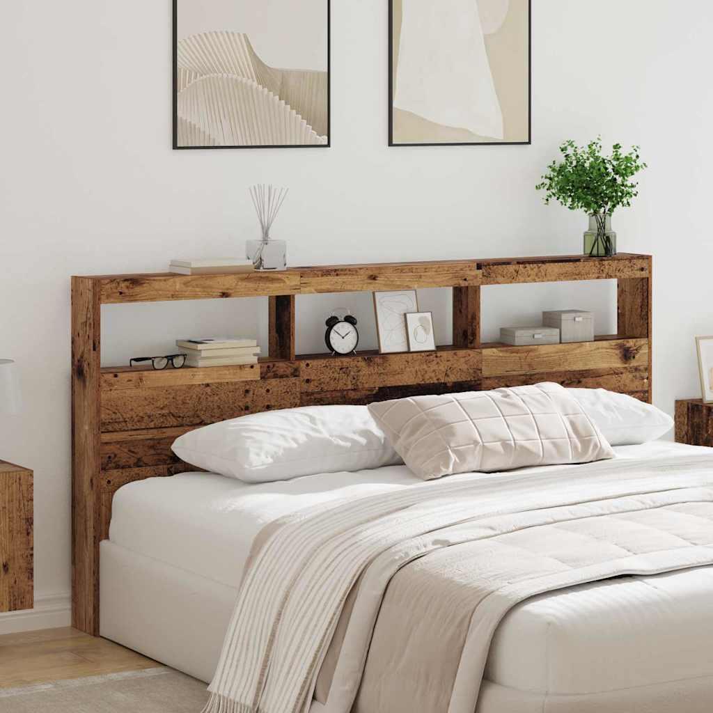 Hovedgærde Gammelt træ 200 x 17 x 102 cm Konstrueret træ