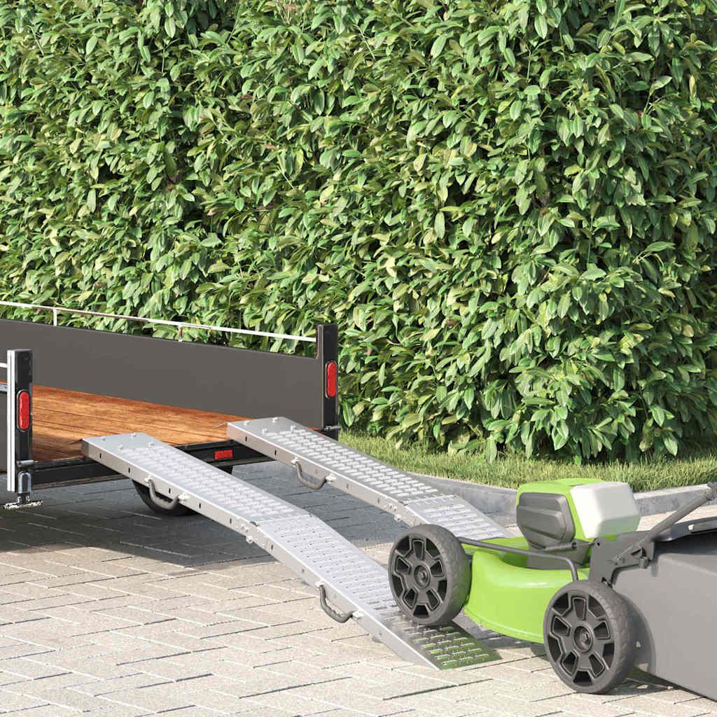 Lad Ramp 2 stk Sølv 166 x 22,5 x 4,5 cm Galvaniseret stål