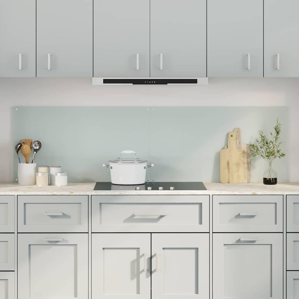 Køkken bagvæg 2 stk Hvid 90 x 50 cm hærdet glas