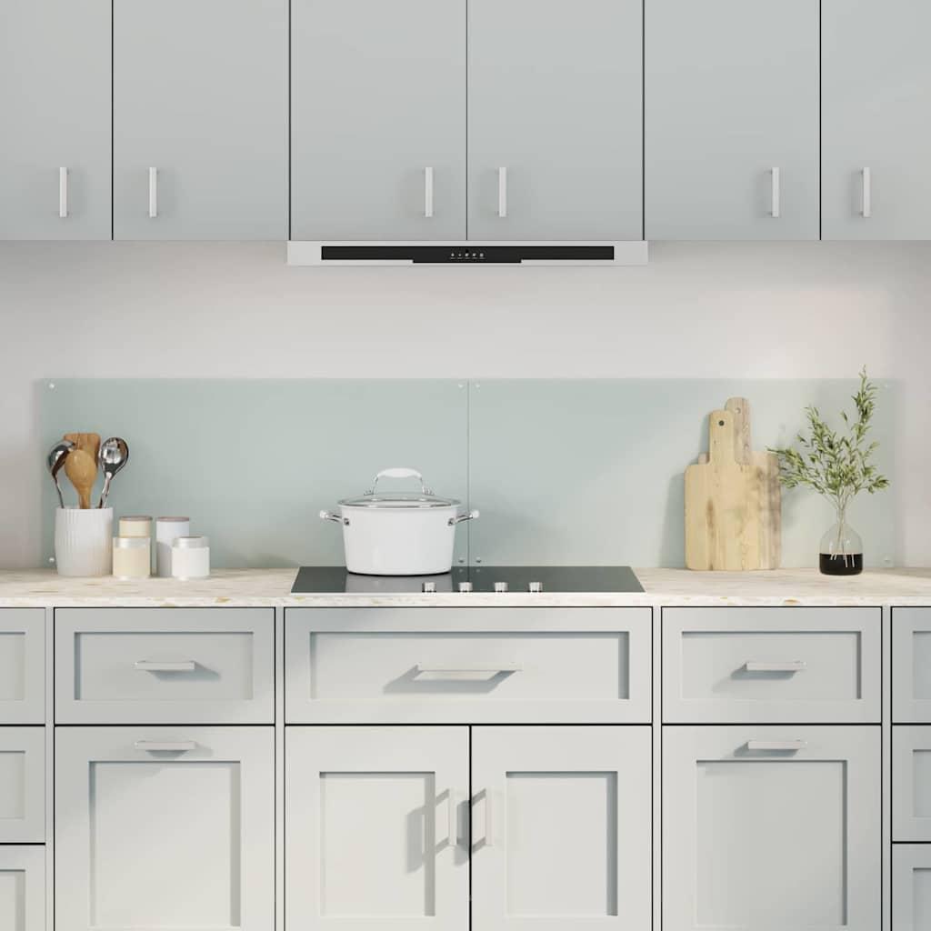 Køkken bagvæg 2 stk Hvid 90 x 40 cm hærdet glas