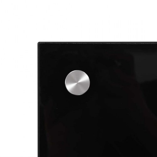 Køkken bagvæg 2 stk Sort 100 x 50 cm hærdet glas