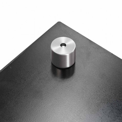 Køkken bagvæg 2 stk Sort 100 x 50 cm hærdet glas