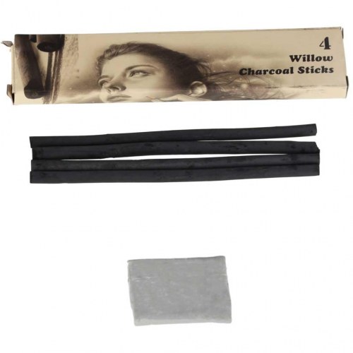 Tegnesæt til skitser – blyanter og kul, 54 dele