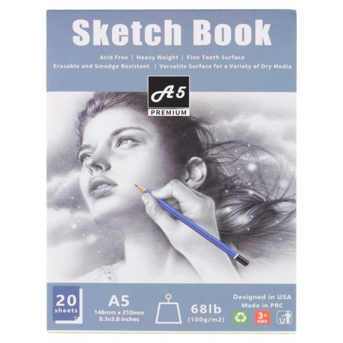 Tegnesæt til skitser – blyanter og kul, 54 dele