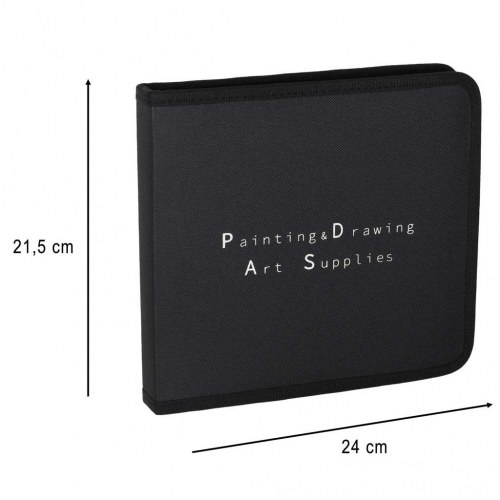 Tegnesæt til skitser – blyanter og kul, 54 dele