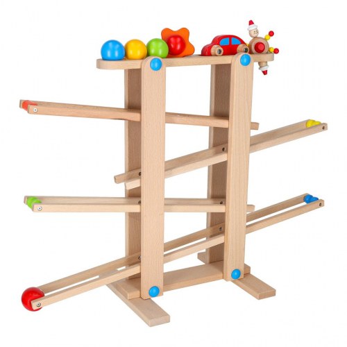 Kuglebane i træ XXL – Montessori kulodrome