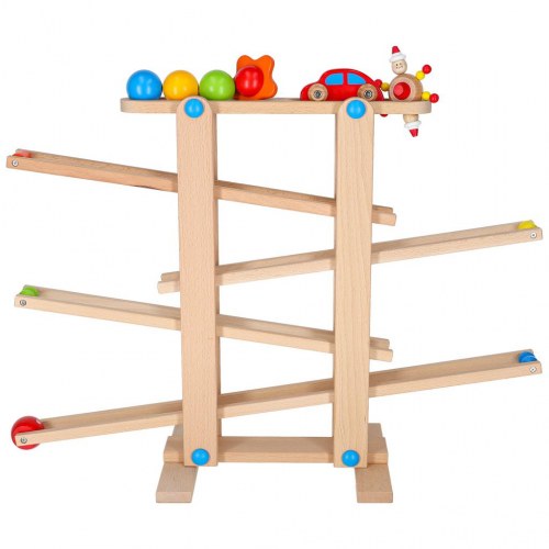 Kuglebane i træ XXL – Montessori kulodrome