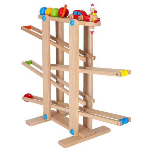 Kuglebane i træ XXL – Montessori kulodrome