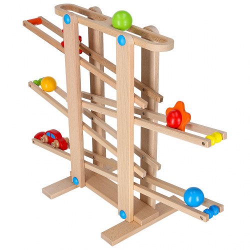 Kuglebane i træ XXL – Montessori kulodrome