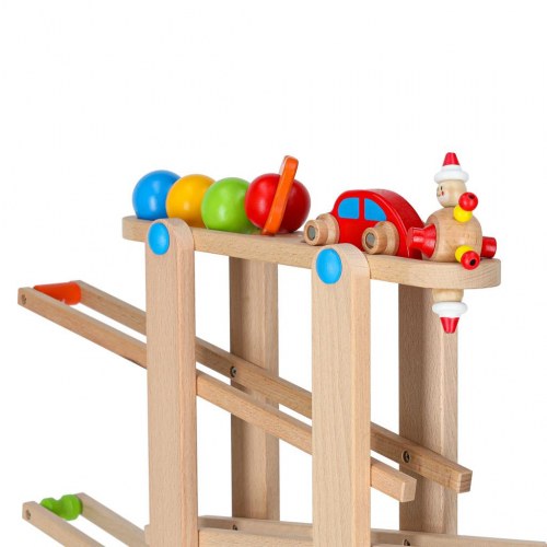 Kuglebane i træ XXL – Montessori kulodrome