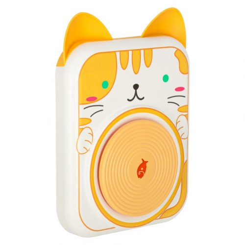 Drejeskive til ler – kreativt sæt med maling, kat gul