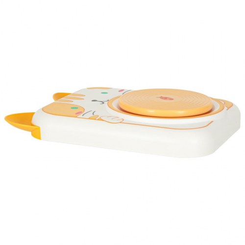 Drejeskive til ler – kreativt sæt med maling, kat gul