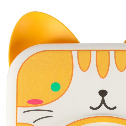 Drejeskive til ler – kreativt sæt med maling, kat gul