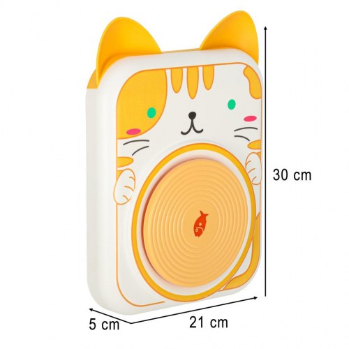 Drejeskive til ler – kreativt sæt med maling, kat gul