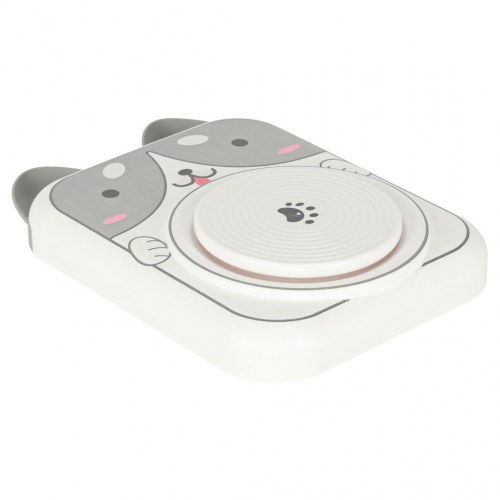 Drejeskive til ler – kreativt sæt med maling, hundemotiv (grå)