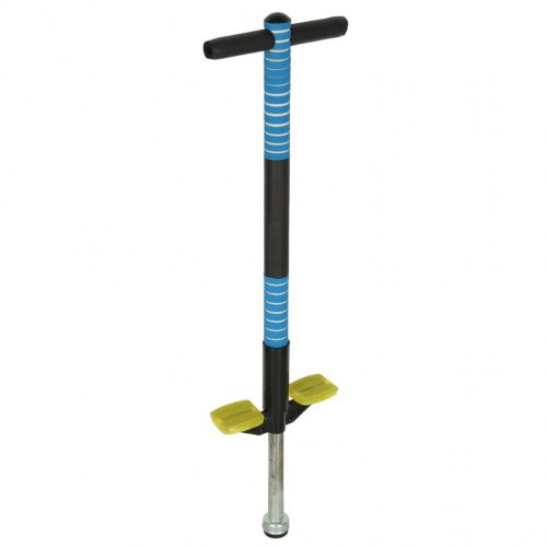 Pogo stick med fjeder – justerbar hoppe-stang, blå
