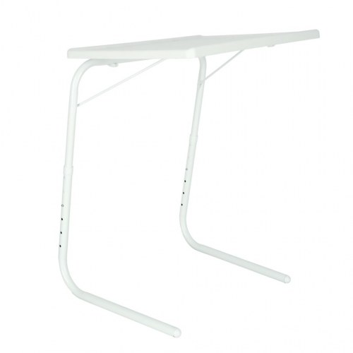 Laptopbord – sammenklappeligt sidebord 52 × 40 cm, hvid