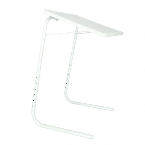 Laptopbord – sammenklappeligt sidebord 52 × 40 cm, hvid