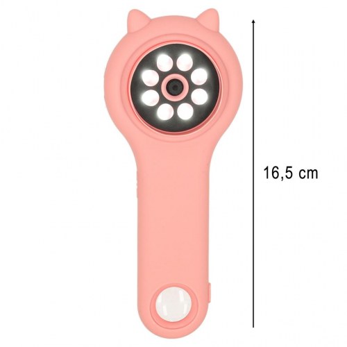 Digitalt mikroskop til børn 500x 2 MP – pink