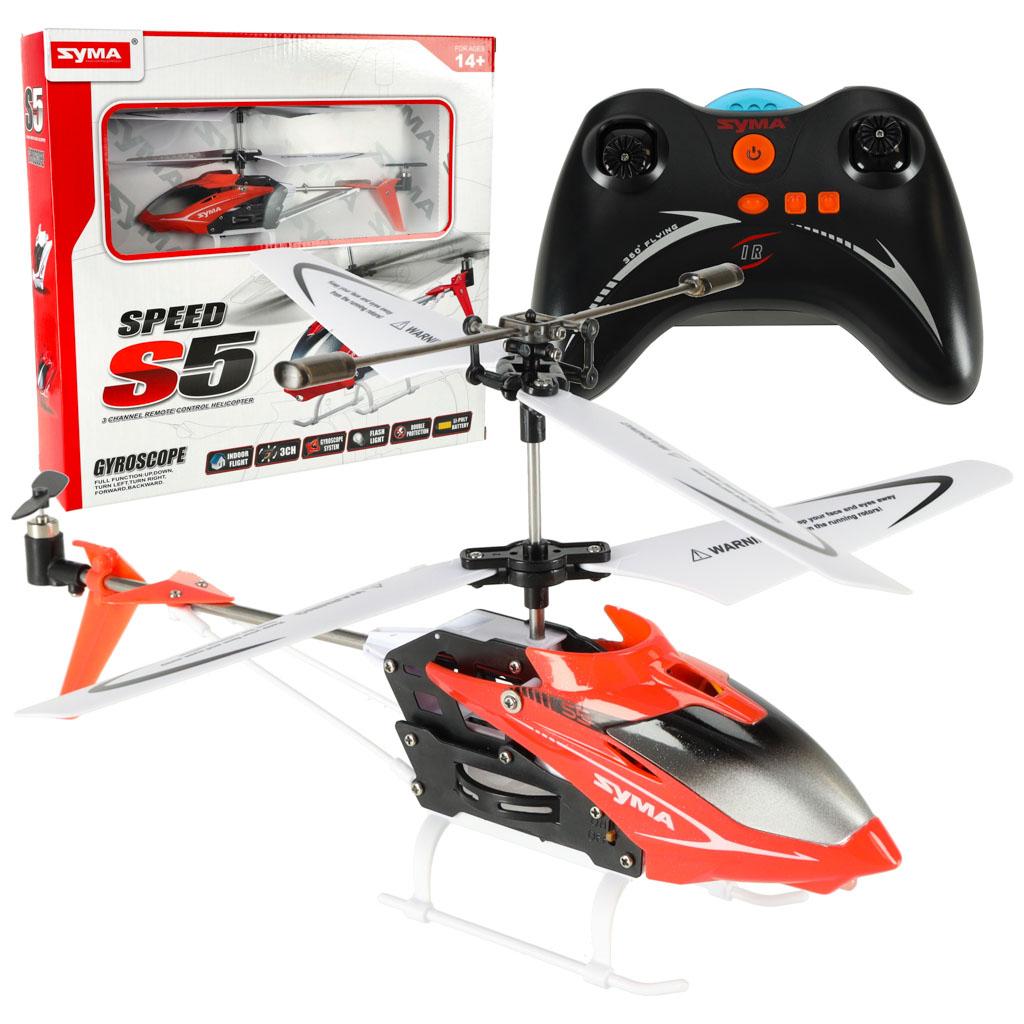 Fjernstyret helikopter SYMA S5 3-kanals - rÃ¸d