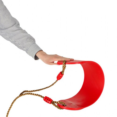 Gynge til haven til børn – flad, holdbar, rød