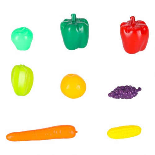 Legetøjssupermarked med kasseapparat og indkøbsvogn – model 2