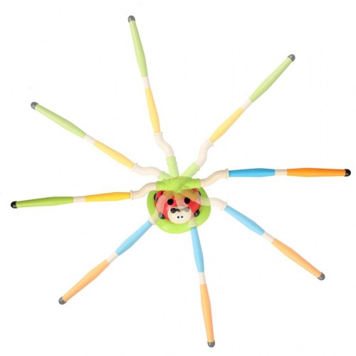 Udendørs legetøj 3-i-1 – mariehøne springespil, ringspil og raket-affyrer til børn