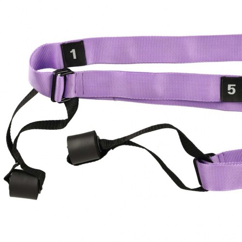 Aerial yoga hængekøje/slynge 150×80 cm – lilla, op til 100 kg