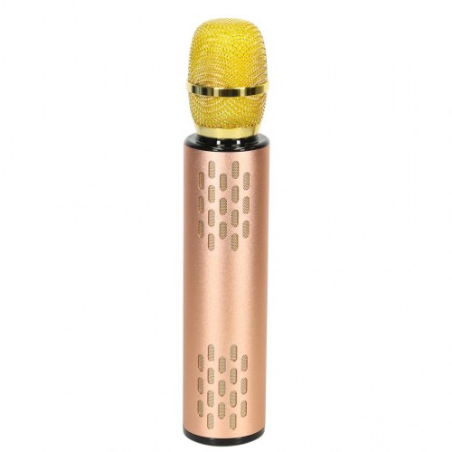 Karaoke mikrofon med Bluetooth – trådløs, guld/rosaguld