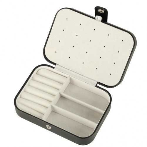 Smykkeskrin rejse-organizer – sort, 16 × 11 × 5 cm