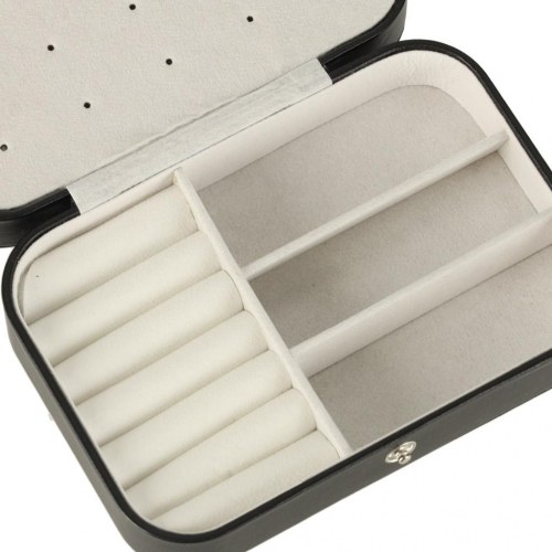 Smykkeskrin rejse-organizer – sort, 16 × 11 × 5 cm