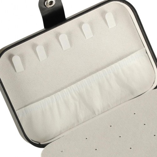 Smykkeskrin rejse-organizer – sort, 16 × 11 × 5 cm