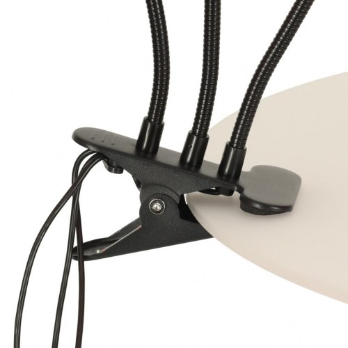 Plantevækst LED-lampe med 3 arme - 70 cm, sort