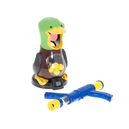 Skydespil med and – skumkugle-gevær og mål