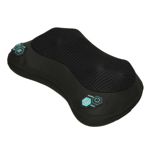 Shiatsu massagepude til nakke og ryg med varme, 30 × 18 × 8 cm