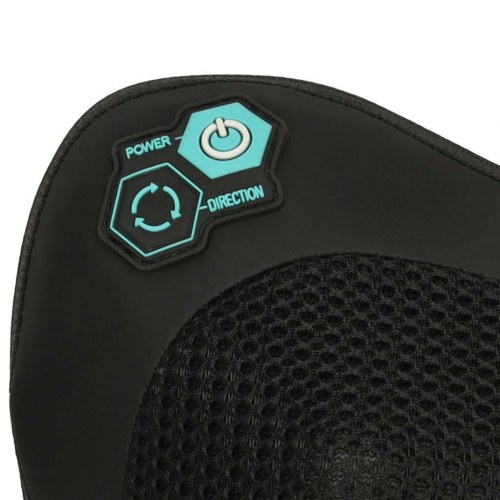 Shiatsu massagepude til nakke og ryg med varme, 30 × 18 × 8 cm