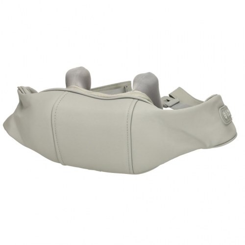 Massagekrave til nakke, skuldre og ryg – grå, batteri