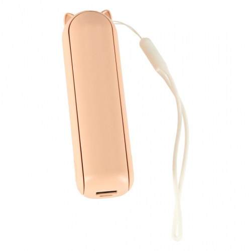 Ventilator bord/mini håndholdt – foldbar USB-blæser med powerbank, pink