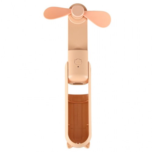 Ventilator bord/mini håndholdt – foldbar USB-blæser med powerbank, pink