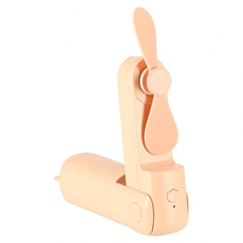 Ventilator bord/mini håndholdt – foldbar USB-blæser med powerbank, pink