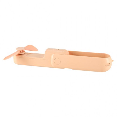 Ventilator bord/mini håndholdt – foldbar USB-blæser med powerbank, pink