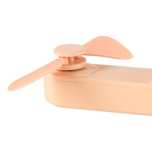 Ventilator bord/mini håndholdt – foldbar USB-blæser med powerbank, pink