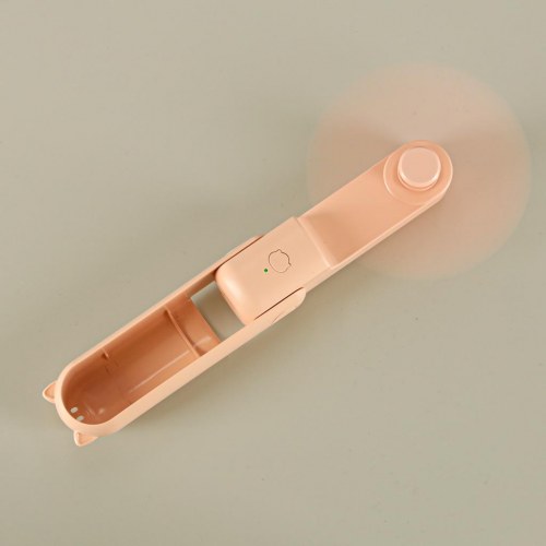 Ventilator bord/mini håndholdt – foldbar USB-blæser med powerbank, pink