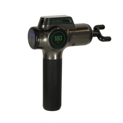 Massagepistol til krop og ryg - 8 hoveder, LED-display